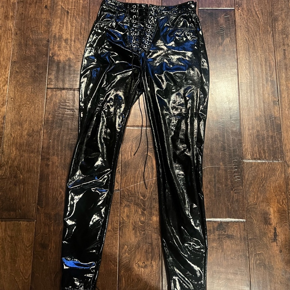 Widow xs latex tie up pant